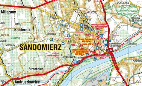 sandomierz i okolice mapa